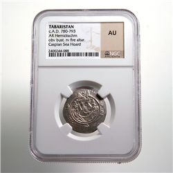 Tabaristan Hemidrachm AU NGC