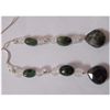 Natural 24.65ct Emerald/Semi Precious Earring .925 Ster