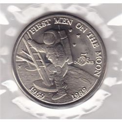 1989 $5 Marshall Islands, 20th Anniversary Moon Landing