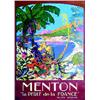 Image 1 : "Menton "" La perle de la France""" C. RICHARD JAMES Lucien Serre & Cie Paris Aff. E. T.B.E. A -...