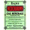 Image 1 : Bains de Niederbronn (Alsace) "Eau minérale purgative - Hydrothérapie - Situation splendide au pi...