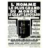 Image 1 : L'Homme le Plus Grand du Monde "Le géant savoyard sera visible dans notre ville - Est né dans la...