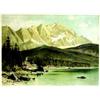 Image 1 : Die Zugspitze Mit Dem Eibsee F.E. Wachsmuth Leipzig Aff. E. B.E. B + Restaurations dans les marge...