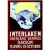 Image 1 : Interlaken COLOMBI PUNIO Oberland bernois - Saison : 15 avril-15 octobre Armbruster Berne Aff. N....