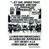 Image 1 : Lot de 2 Affiches Arméniennes Vive la lutte de libération du peuple arménien / La non reconnaissa...