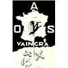 Image 1 : OAS Vaincra "Dunkerque, Paris, Alger, Tamanrasset" Aff. N.E. B.E. B + Trous de punaises / Pin hol...
