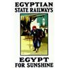 Image 1 : Egypt for Sunshine Egyptian State Railways Aff. N.E. B.E. B + Taches d'humidité / Water stains 75...