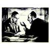 Image 1 : """Dissertation sur la Thora de Deux Rabbins""" Lithographie / Lithograph B.E. B + Taches d'humid...