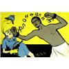 Image 1 : """Halte au colonialisme""" KUKRINIKSI Gouache sur papier signée / Signed gouach on paper b.E. B...