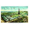 Image 1 : Vue Générale de l'Exposition Universelle de Paris 1889 SERVANDO Aff. E. B.E. B + 300/610 € 46 x 7...