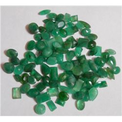 Natural African Emerald Cut stones of Mixed shapes of total weight 176.75 ctw