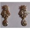 Image 1 : 4.753g Earring in 14kt 4.549g Gold,1.02 Ctw Diamond