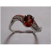 Image 1 : 2.570g Ring of Garnet in Silver