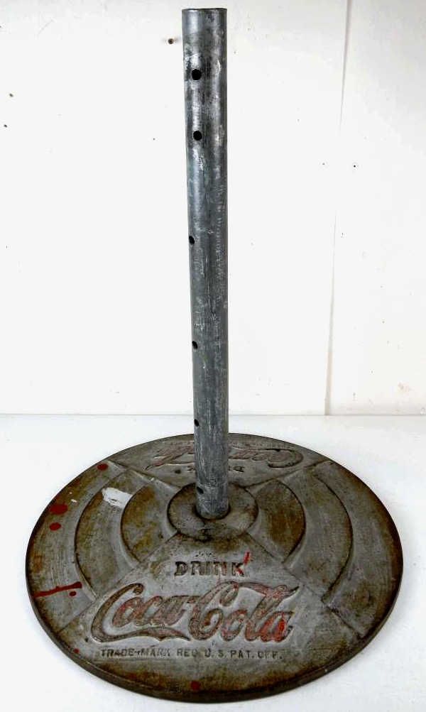 CocaCola Cast Iron Sign Base