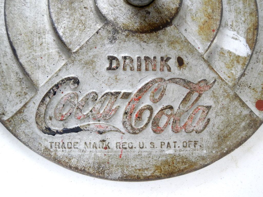 Coca-Cola Cast Iron Sign Base