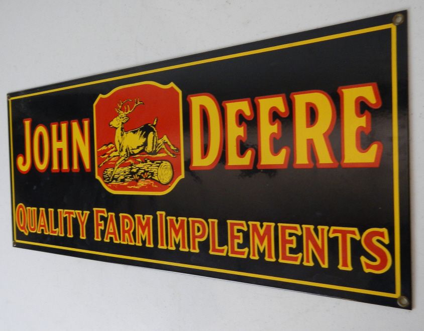 John Deere Metal Sign