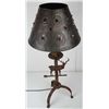 Image 2 : Rustic Elk and Copper Lamp