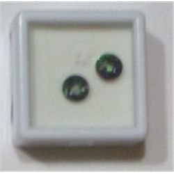 MATCHING PAIR OF 2 TOTAL 1.OO CARAT MYSTIC GREEN TOPAZ BEAUTIFUL GEMSTONESGEMSTONES CAME OUT OF SAFE