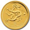 Image 1 : 2012 1/10 oz Gold Lunar Year of the Dragon (Series 2)