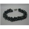 Image 1 : 170CTW BLACK 3-STRANDS PEARL BRACELET