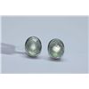 Image 1 : 18.80 CTW GREEN TOPAZ EARINGS .925 STERLING SILVER