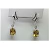 Image 1 : 22.10 CTW CITRINE EARRING .925 STERLING SILVER