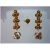 Image 1 : 37.50 CTW CITRINE EARRING .925 STERLING SILVER