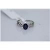 Image 1 : 14.75 CTW SAPPHIRE RING .925 STERLING SILVER