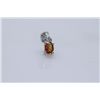 Image 1 : 3.75 CTW ORANGE SAPPHIRE .925 STERLING SILVER