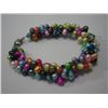 Image 1 : 170CTW MULTICOLOR 3-STRANDS PEARL BRACELET