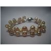 Image 1 : 78 CTW  PEACH SIOPAO FLAT PEARL BRACELET