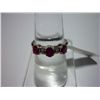 Image 1 : 11.75 CTW DIAMOND AND RUBY RING .925 STERLING SILVER