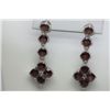 Image 1 : 42.10 CTW GARNET EARRING .925 STERLING SILVER