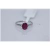 Image 1 : 10.25 CTW RUBY RING .925 STERLING SILVER