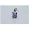 Image 1 : 7.00 CTW AMETHSY PENDANT .925 STERLING SILVER