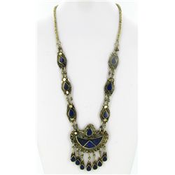 Heavy Tibet Lapis Nickel Necklace (JEW-004707)