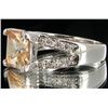 Image 2 : 23.55twc Imperial Diamond Simulant Wht Gold Vermeil Ring (JEW-004439)
