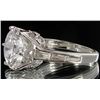 Image 2 : 20.4twc Diamond Simulant White Gold Vermeil Ring (JEW-004453)