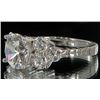 Image 2 : 26.6twc Diamond Simulant White Gold Vermeil Ring (JEW-004448)