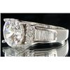 Image 2 : 23.05twc Diamond Simulant White Gold Vermeil Ring (JEW-004465)