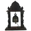 Image 1 : Vintage Thai Temple Bell on Elaborate Teak Stand (DEC-000476)