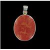 Image 2 : Sterling Shell Oval Pendant (JEW-001926)