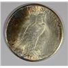 Image 2 : 1923-S PEACE SILVER DOLLAR, MS-64   COLORS!  NICE