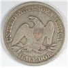 Image 2 : 1855 SEATED HALF DOLLAR NICE VF+
