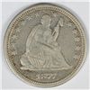 Image 1 : 1877 SEATED QUARTER XF NICE