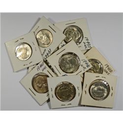 UNC WAR NICKEL SET