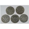 Image 2 : 5- DIFFERENT BARBER HALF DOLLARS GOOD ( 11-S, 12, 12-D, 12-S, 13-D)