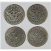 Image 2 : 4- DIFFERENT BARBER HALF DOLLARS GOOD (13-S, 14-S, 15-D, 15-S)