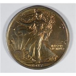 1917 WALKING LIBERTY HALF DOLLAR AU