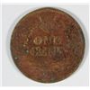 Image 2 : 1868 INDIAN HEAD CENT VG (DAMAGED)